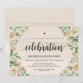 Carte d'invitation de réception pour une fugue amo (Devant / Derrière)