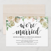 Carte d'invitation de réception pour une fugue pri (Devant / Derrière)