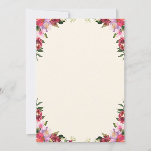 Carte d'invitation de remerciement (Devant)