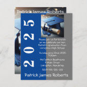 Carte d'invitation de remise de diplôme avec conce (Devant / Derrière)