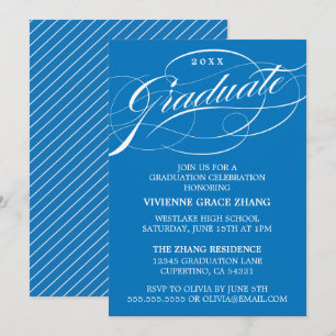CARTE D'INVITATION DE REMISE DE DIPLÔME DE PARTIE