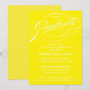 CARTE D'INVITATION DE REMISE DE DIPLÔME DE PARTIE