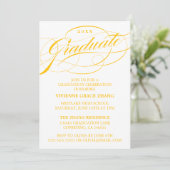 CARTE D'INVITATION DE REMISE DE DIPLÔME DE PARTIE (Debout devant)