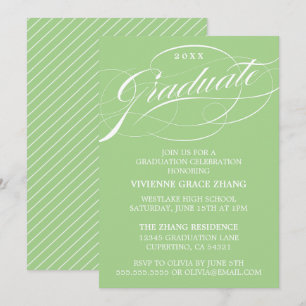 CARTE D'INVITATION DE REMISE DE DIPLÔME DE PARTIE