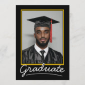 Carte d'invitation de remise de diplôme sur mesure (Devant)