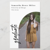 Carte d'invitation de remise de diplômes avec 2 ph (Devant)