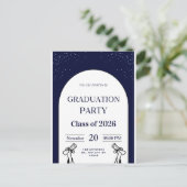 Carte d'invitation de remise de diplômes | Fête de (Debout devant)