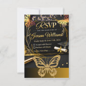 Carte d'invitation de remise de diplômes garçons 2 (Devant)