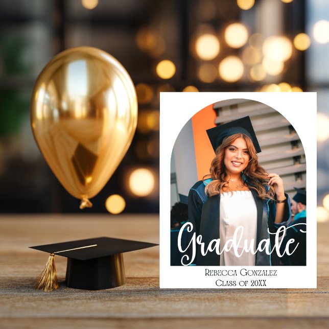 Carte d'invitation de remise de diplômes idyllique (Personalize this blissful Graduation invitation )