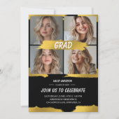 Carte d'invitation de remise de diplômes moderne b (Devant)