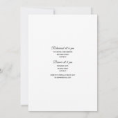 carte d'invitation de répétition générale bohème e (Dos)