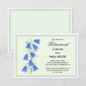 Carte d'invitation de retraite Jolis Jacinthes (Devant / Derrière)