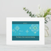 Carte d'invitation de réunion d'investissement (Debout devant)