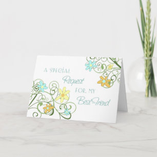 Carte d'invitation de témoin de mariage Meilleure