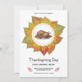 Carte d'invitation de Thanksgiving (Devant)