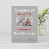 Carte d'invitation de thérapeute respiratoire (Debout devant)