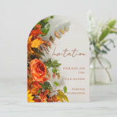 Carte d'invitation de vacances de Thanksgiving Flo (Debout devant)