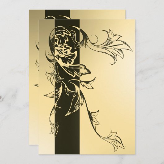 Carte d'invitation de voeux (Devant / Derrière)