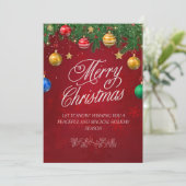 carte d'invitation de vœux de Noël (Debout devant)