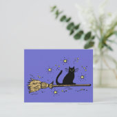 Carte d'invitation de Witch cat (Debout devant)