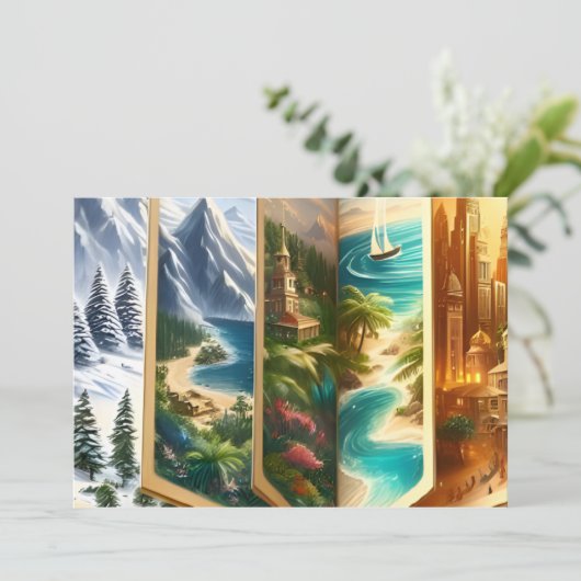 carte d'invitation de Zazzle (Debout devant)