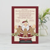 Carte d'invitation d'échange du biscuit de Père (Debout devant)