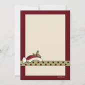 Carte d'invitation d'échange du biscuit de Père (Dos)