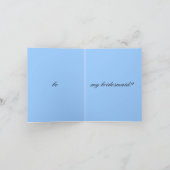 Carte d'invitation... demoiselle d'honneur (Intérieur)