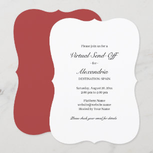 Carte d'invitation d'envoi virtuel hors de la part