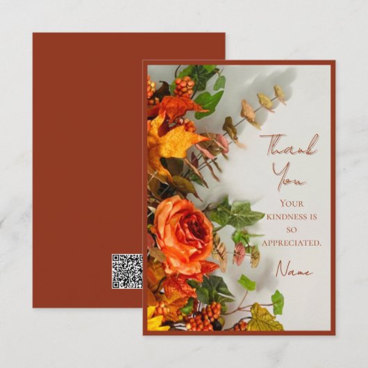 Carte d'invitation d'épices de fête de Thanksgivin (Devant / Derrière)