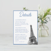 Carte d'invitation détaillée pour Bat Mitzvah vint (Debout devant)