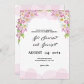 Carte d'invitation d'hiver Carte de fête d'anniver (Devant / Derrière)