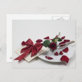 Carte d'invitation dîner (Devant / Derrière)