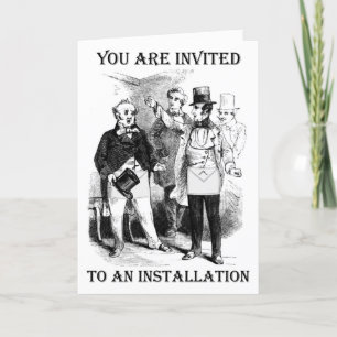 Carte d'invitation d'installation