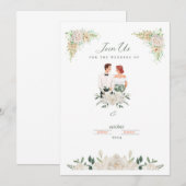 carte d'invitation distinctive (Devant / Derrière)