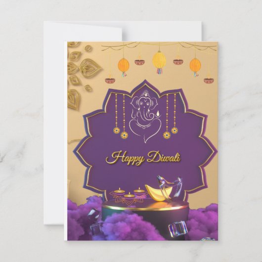 Carte d'invitation Diwali (Devant)
