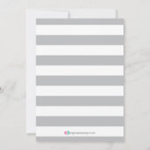 Carte d'invitation du Baby shower Chalkboard coed (Dos)