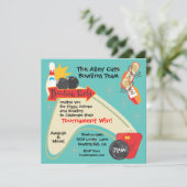 Carte d'invitation du Bowling Team League (Debout devant)
