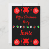 Carte d'invitation du bureau de Noël (Devant)