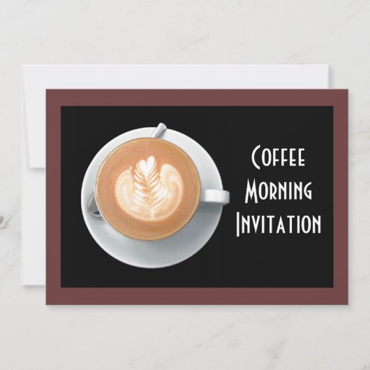 Carte d'invitation du cercle de café (Devant)