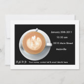Carte d'invitation du cercle de café (Dos)
