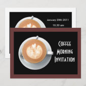 Carte d'invitation du cercle de café (Devant / Derrière)