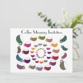 Carte d'invitation du cercle de café (Debout devant)