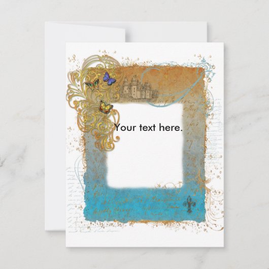 Carte d'invitation du château de conte de fées (Devant)