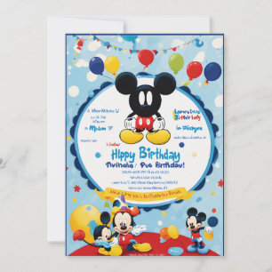 carte d'invitation du jour de naissance