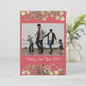 Carte d'invitation du Nouvel An (Debout devant)