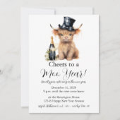 Carte d'invitation du Nouvel An de la vache des Hi (Devant)