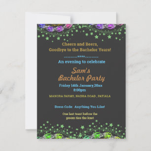 CARTE D'INVITATION DU PARTI BACHELOR