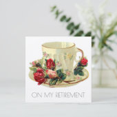 CARTE D'INVITATION DU PARTI DE RETRAITE DU TEACUP  (Debout devant)