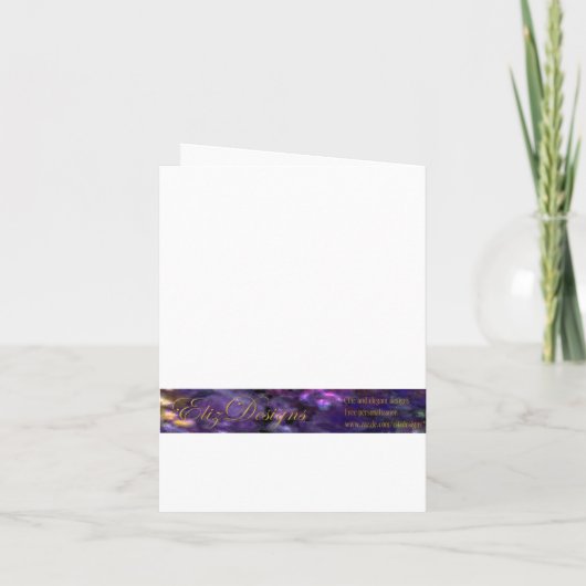 Carte d'invitation du Parti Quinceanera (Dos)